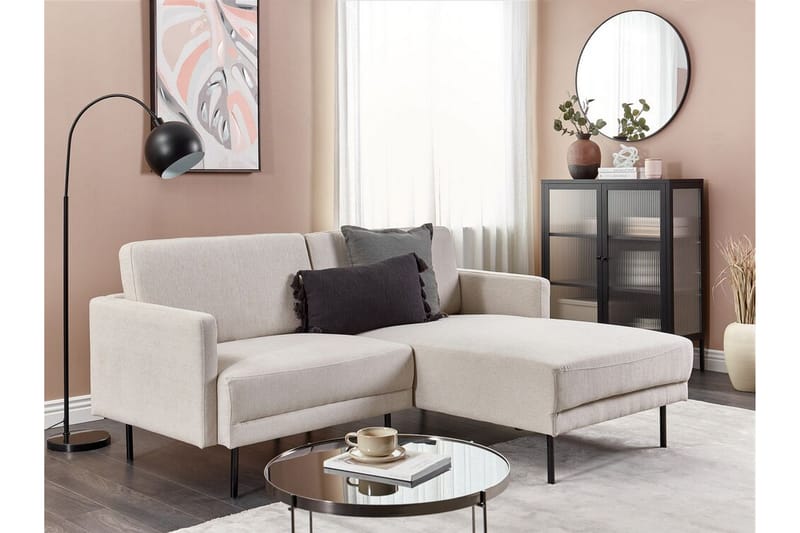 Deajna Hjørnesofa 2-seter - Beige/Svart - Møbler - Sofaer - Hjørnesofa