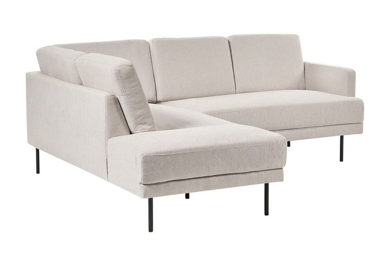 Deajna Hjørnesofa 4-seter - Beige/Svart - Møbler - Sofaer - Hjørnesofa