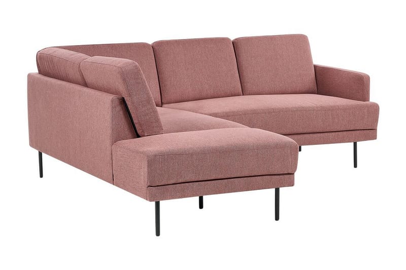 Deajna Hjørnesofa 4-seter - Rosa/Brun/Svart - Møbler - Sofaer - Hjørnesofa