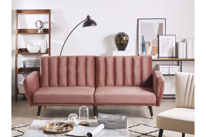 Debrina Sovesofa 3-seter - Rosa - Møbler - Sofaer - Sovesofaer