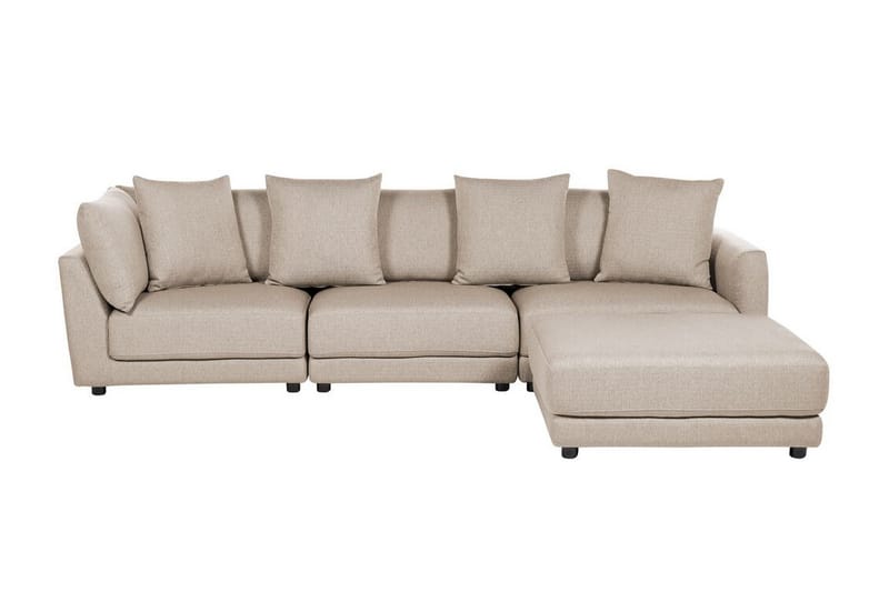 Delisha Sofa 3-seter - Beige/Svart - Møbler - Sofaer - Sofa 3 seter