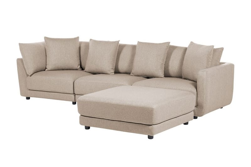 Delisha Sofa 3-seter - Beige/Svart - Møbler - Sofaer - Sofa 3 seter