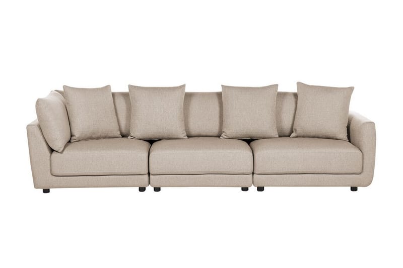 Delisha Sofa 3-seter - Beige/Svart - Møbler - Sofaer - Sofa 3 seter