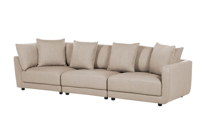 Delisha Sofa 3-seter - Beige/Svart - Møbler - Sofaer - Sofa 3 seter