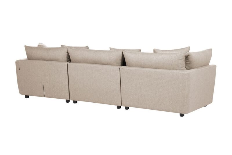 Delisha Sofa 3-seter - Beige/Svart - Møbler - Sofaer - Sofa 3 seter