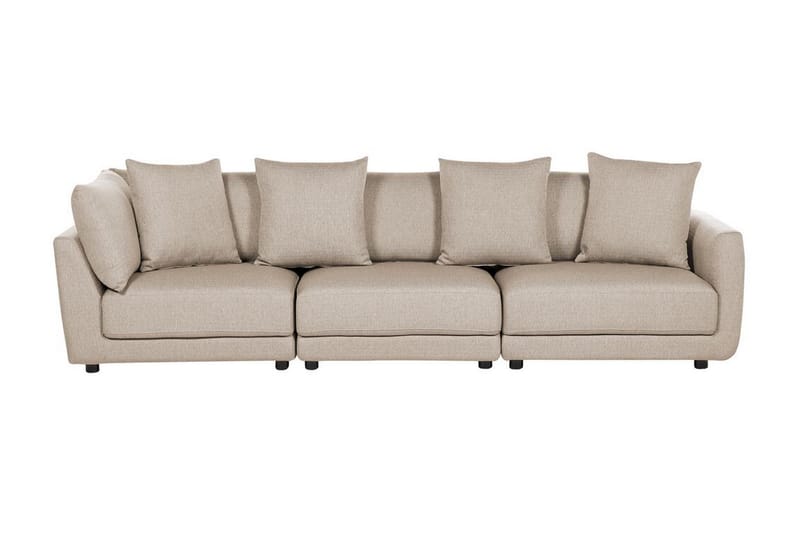 Delisha Sofa 3-seter - Beige/Svart - Møbler - Sofaer - Sofa 3 seter