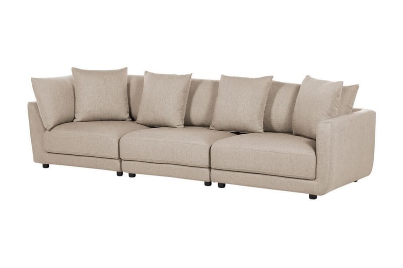 Delisha Sofa 3-seter - Beige/Svart - Møbler - Sofaer - Sofa 3 seter