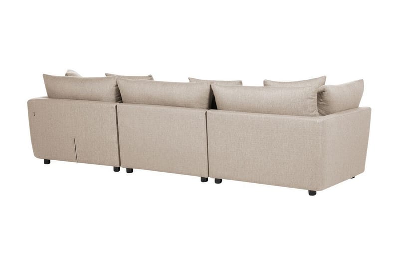 Delisha Sofa 3-seter - Beige/Svart - Møbler - Sofaer - Sofa 3 seter