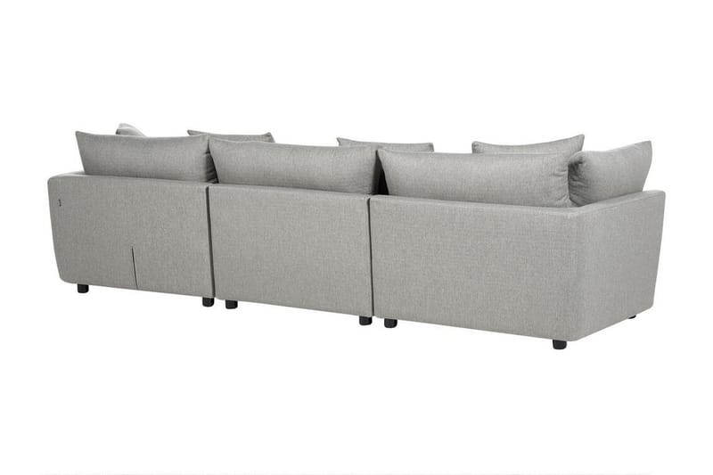 Delisha Sofa 3-seter - Grå/Svart - Møbler - Sofaer - Sofa 3 seter