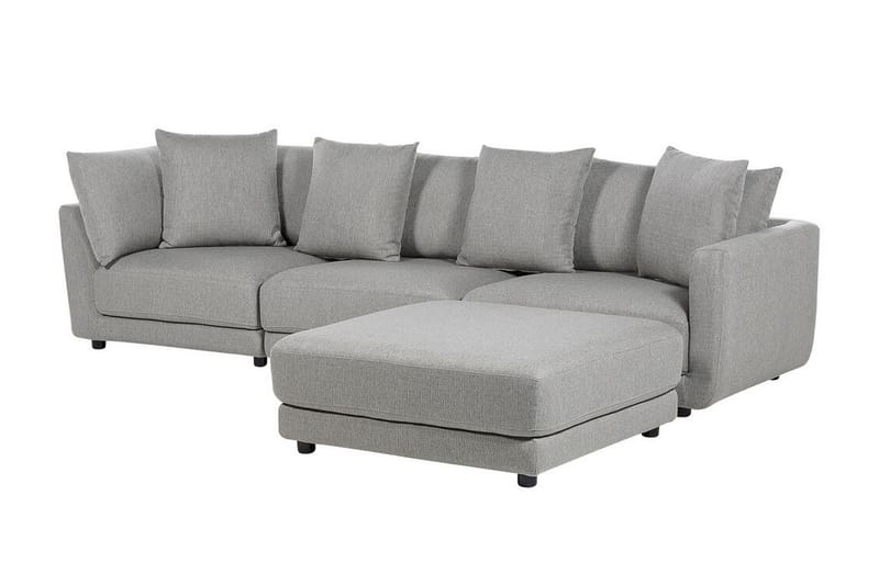 Delisha Sofa 3-seter - Grå/Svart - Møbler - Sofaer - Sofa 3 seter