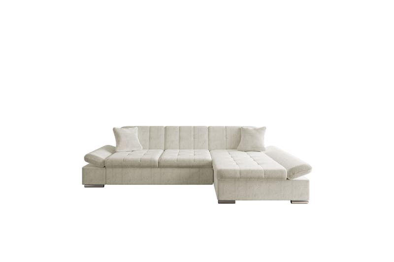 Djerra Sofa med Divan 3-seter - Beige - Møbler - Sofaer - Sofa med sjeselong