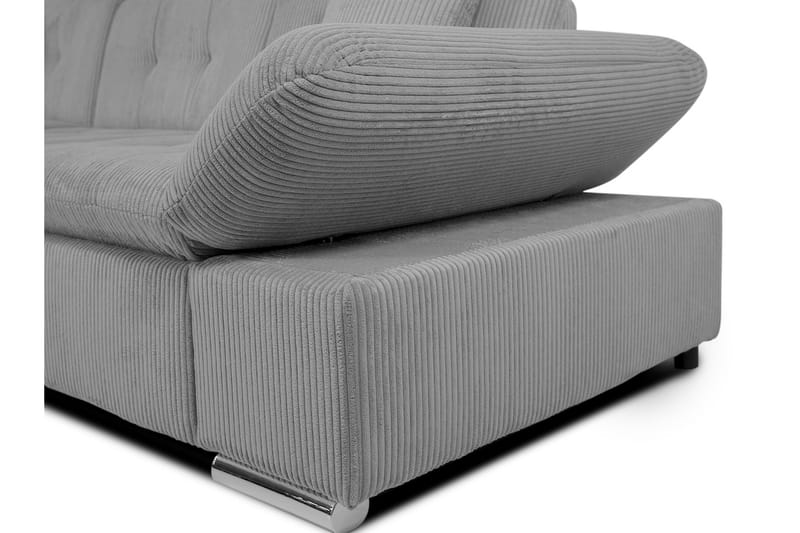 Djerra Sofa med Divan 3-seter - Blå/Grå - Møbler - Sofaer - Sofa med sjeselong