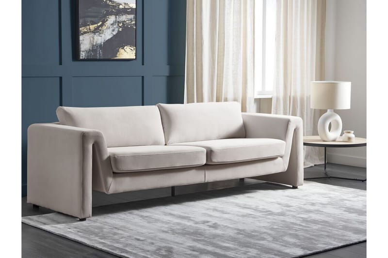 Durran Sofa 3-seter - Beige/Svart - Møbler - Sofaer - Sofa 3 seter