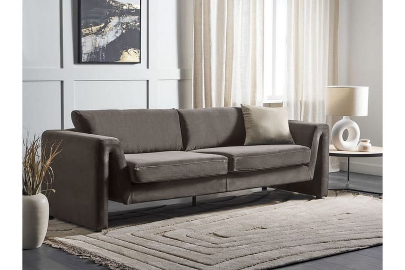 Durran Sofa 3-seter - Grå/Svart - Møbler - Sofaer - Sofa 3 seter