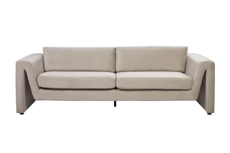 Durran Sofa 3-seter - Taupe/Svart - Møbler - Sofaer - Sofa 3 seter