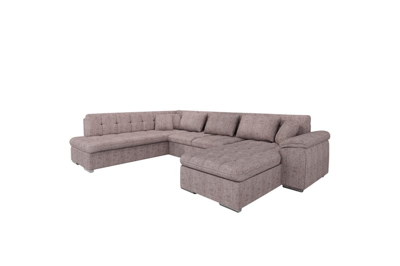 Dynir Sofa med Sjeselong og Divan 4-seter - Beige - Møbler - Sofaer - U-sofa