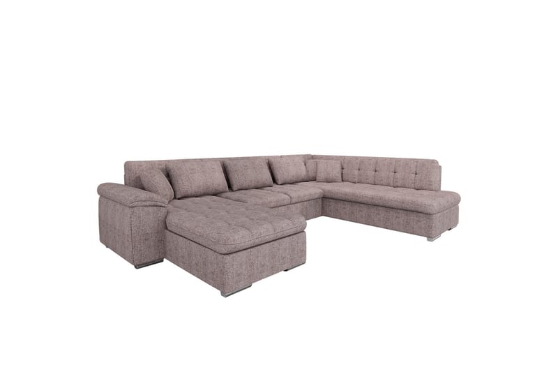 Dynir Sofa med Sjeselong og Divan 4-seter - Beige - Møbler - Sofaer - U-sofa