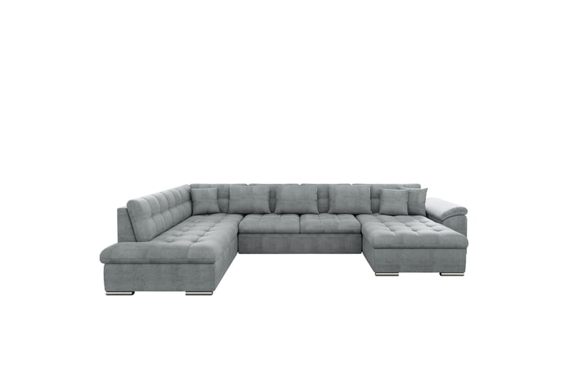 Dynir Sofa med Sjeselong og Divan 4-seter - Grå - Møbler - Sofaer - U-sofa