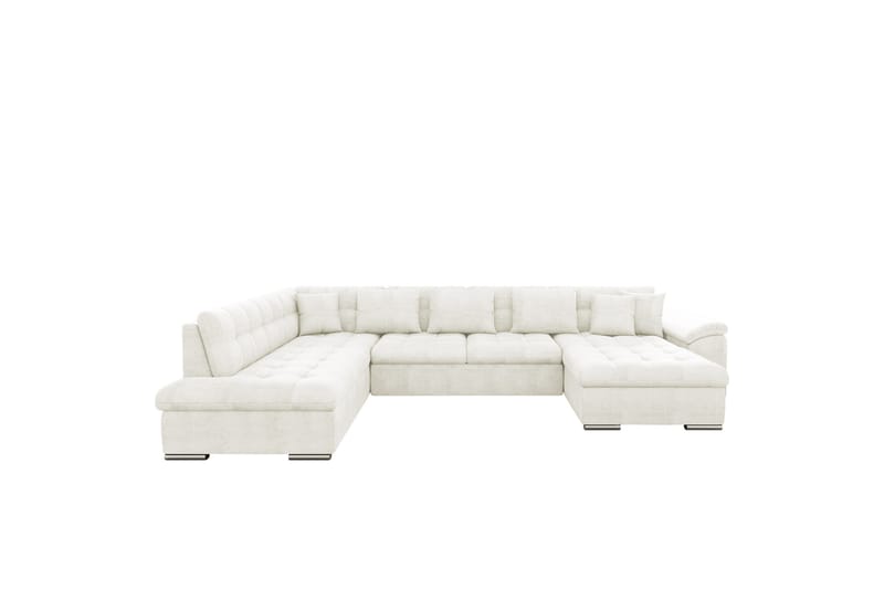 Dynir Sofa med Sjeselong og Divan 4-seter - Hvit - Møbler - Sofaer - U-sofa