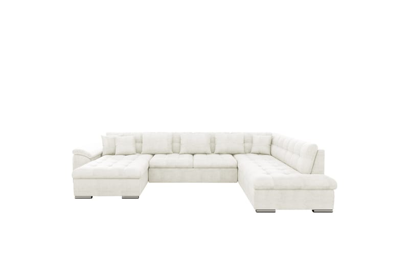 Dynir Sofa med Sjeselong og Divan 4-seter - Hvit - Møbler - Sofaer - U-sofa