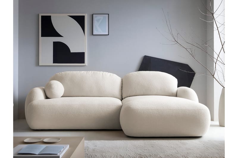 Efrem Sofa med Sjeselong 3-seter - Beige - Møbler - Sofaer - Sofa med sjeselong