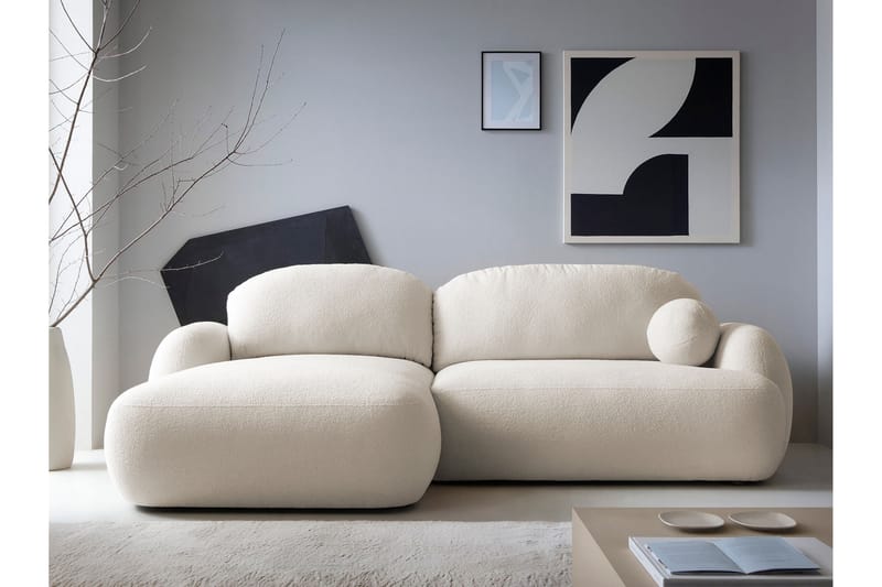 Efrem Sofa med Sjeselong 3-seter - Beige - Møbler - Sofaer - Sofa med sjeselong