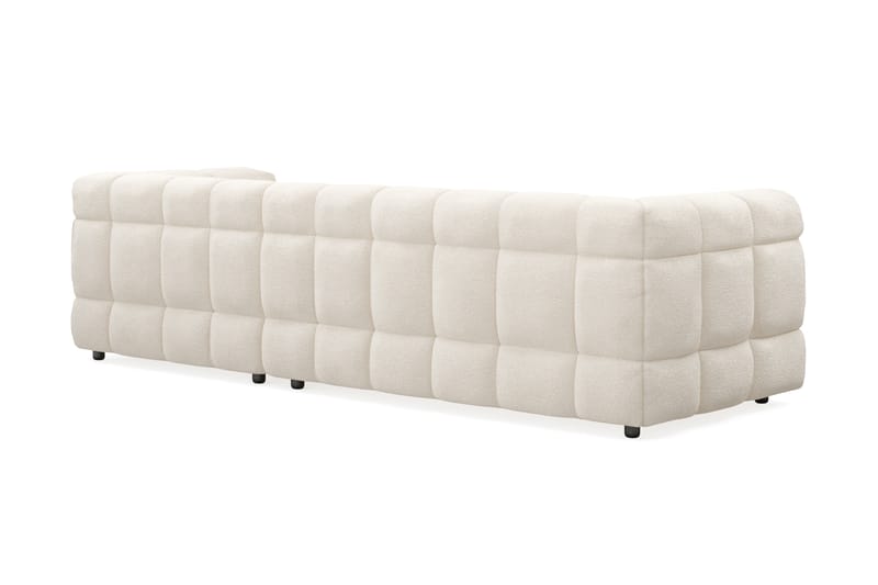 Elise 3-seters Sofa med Sjeselong - Beige Teddy - Møbler - Sofaer - Hjørnesofa