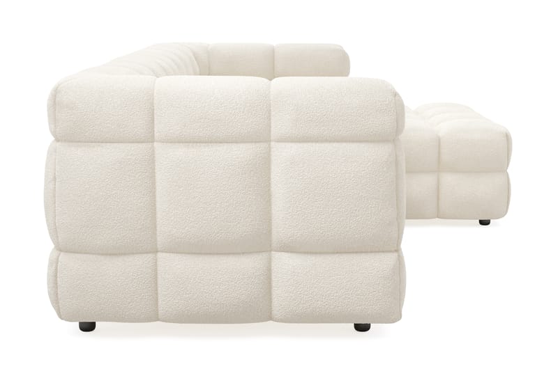 Elise 3-seters Sofa med Sjeselong Høyre - Beige Teddy - Møbler - Sofaer - Hjørnesofa