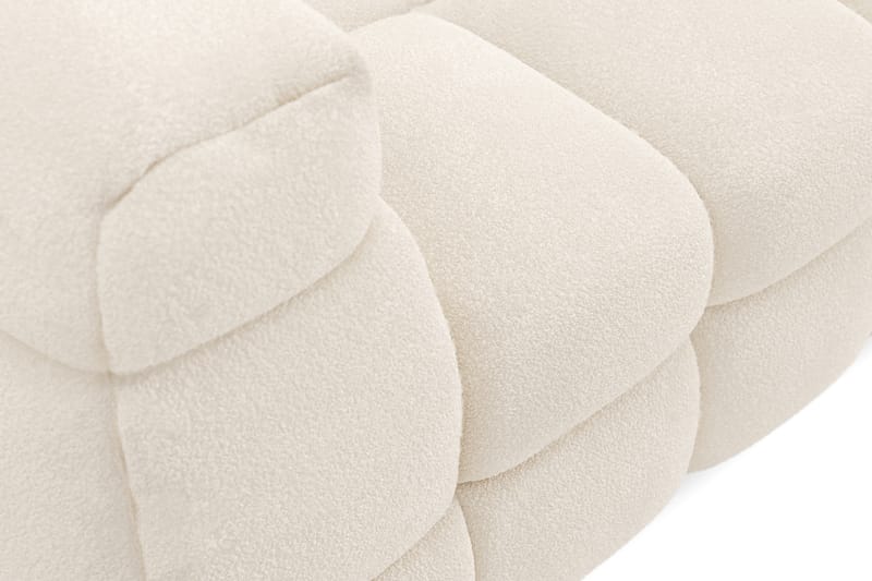 Elise 3-seters Sofa med Sjeselong Høyre - Beige Teddy - Møbler - Sofaer - Hjørnesofa