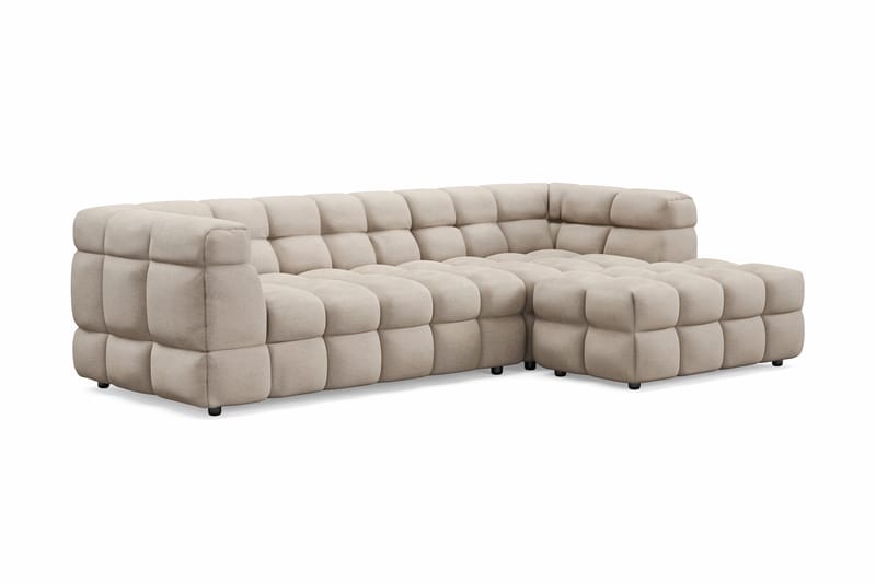 Elise 3-seters Sofa med Sjeselong Høyre - Beige - Møbler - Sofaer - Hjørnesofa