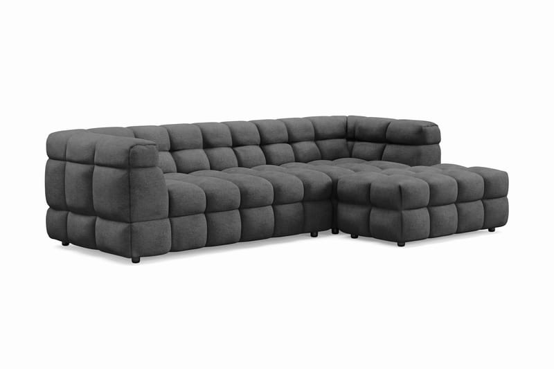 Elise 3-seters Sofa med Sjeselong - Mørkegrå - Møbler - Sofaer - Hjørnesofa