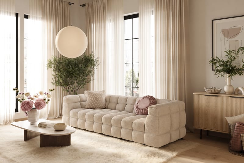 Elise 4-seters Sofa - Beige - Møbler - Sofaer - 4 seter sofa