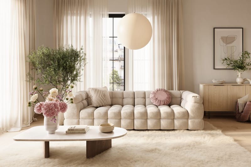 Elise 4-seters Sofa - Beige - Møbler - Sofaer - 4 seter sofa