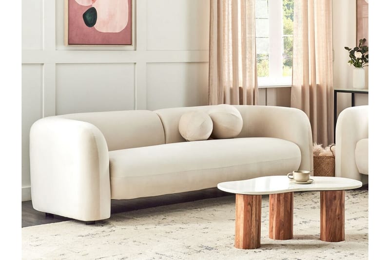 Fabion Sofa 3-seter - Krem - Møbler - Sofaer - Sofa 3 seter