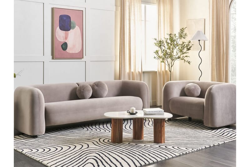 Fabion Sofa 3-seter - Taupe - Møbler - Sofaer - Sofa 3 seter