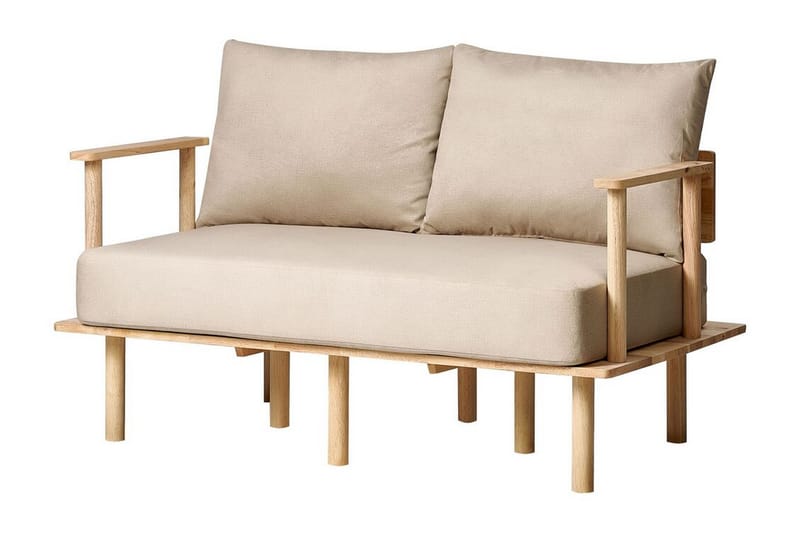 Fadey Sofa 2-seter - Beige/Lyst tre - Møbler - Sofaer - 2 seter sofa