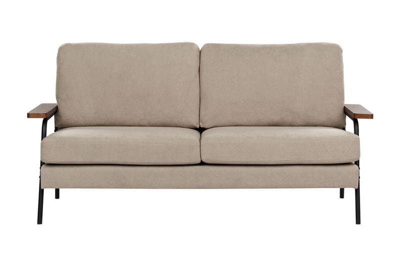 Faris Sofa 3-seter - Beige/Mørkt tre/Svart - Møbler - Sofaer - Sofa 3 seter