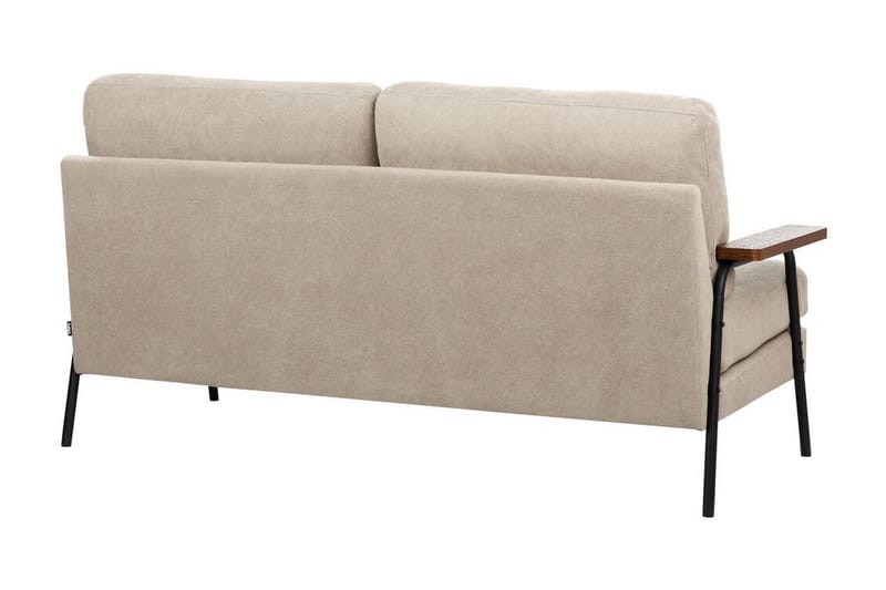 Faris Sofa 3-seter - Beige/Mørkt tre/Svart - Møbler - Sofaer - Sofa 3 seter