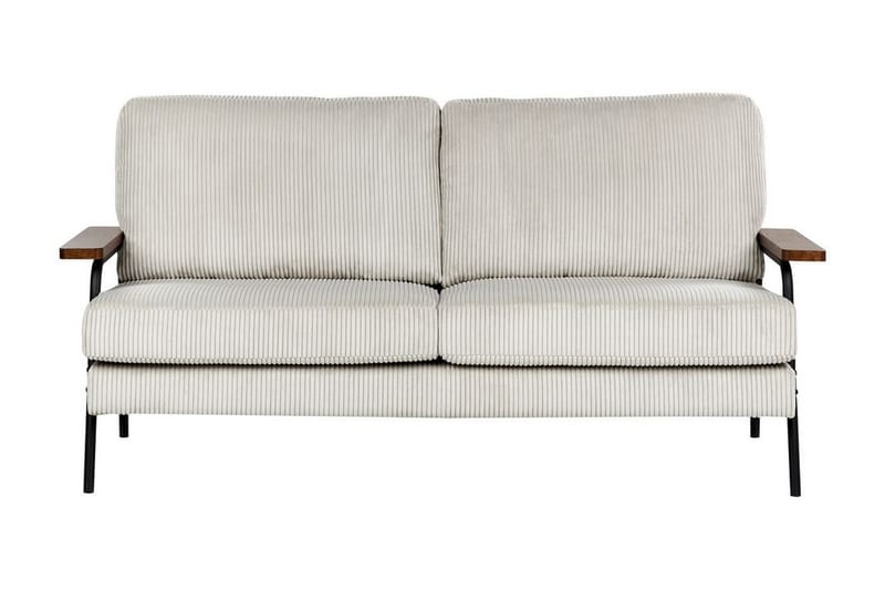 Faris Sofa 3-seter - Grå/Mørkt tre/Svart - Møbler - Sofaer - Sofa 3 seter