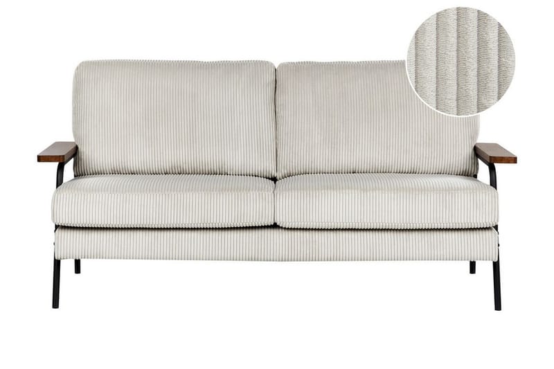 Faris Sofa 3-seter - Grå/Mørkt tre/Svart - Møbler - Sofaer - Sofa 3 seter