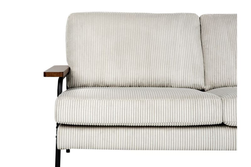 Faris Sofa 3-seter - Grå/Mørkt tre/Svart - Møbler - Sofaer - Sofa 3 seter