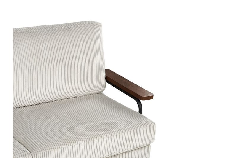 Faris Sofa 3-seter - Grå/Mørkt tre/Svart - Møbler - Sofaer - Sofa 3 seter