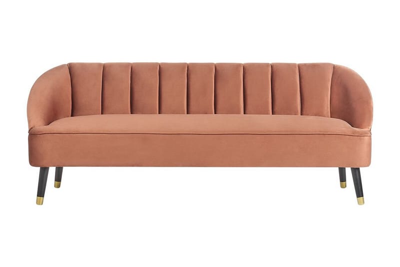 Farrin Sofa 3-seter - Brun/Svart/Gull - Møbler - Sofaer - Sofa 3 seter