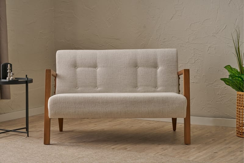 Finegard 2-seters Sofa - Krem - Møbler - Sofaer - 2 seter sofa