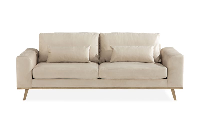 Copenhagen 3-seter Sofa Fløyel - Beige - Møbler - Sofaer - Fløyel sofaer