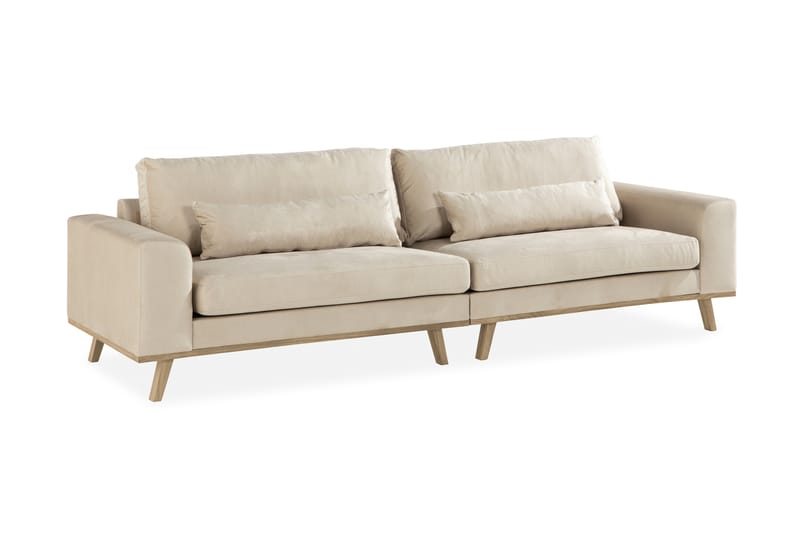 Copenhagen 4-seter Sofa Fløyel - Beige - Møbler - Sofaer - Fløyel sofaer