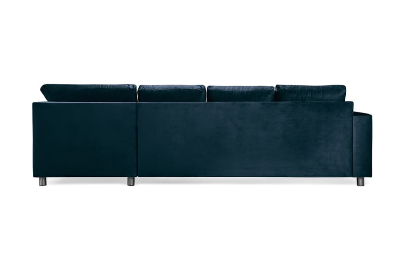 Crazy U-sofa Large Divan Venstre Fløyel - Midnattsblå - Møbler - Sofaer - U-sofa