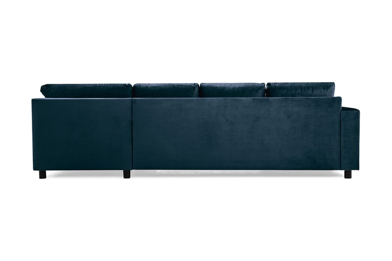 Crazy U-sofa Large Divan Venstre Fløyel - Midnattsblå - Møbler - Sofaer - U-sofa