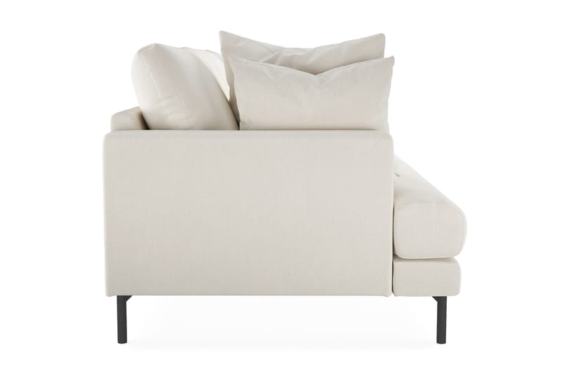 Menard Dyp 4-seters Sofa Fløyel 205 cm bred - Lys Beige - Møbler - Sofaer - Fløyel sofaer