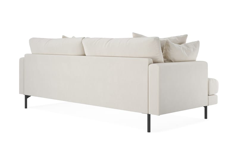 Menard Dyp 4-seters Sofa Fløyel 205 cm bred - Lys Beige - Møbler - Sofaer - Fløyel sofaer